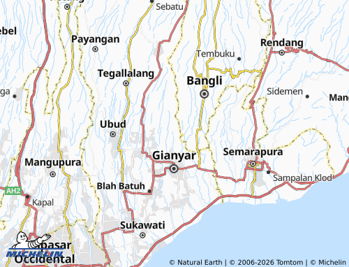 MICHELIN Bakbakan map - ViaMichelin