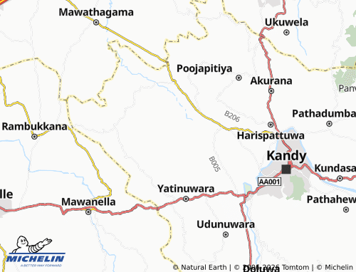 MICHELIN Muruddeniya map - ViaMichelin