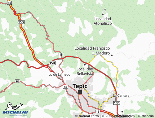 MICHELIN Localidad La Escondida map - ViaMichelin