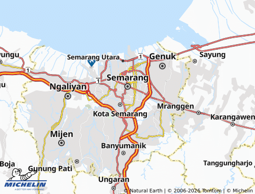 Mapa MICHELIN Tegalsari - ViaMichelin