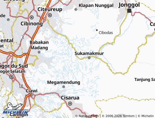 MICHELIN Cibadak map - ViaMichelin