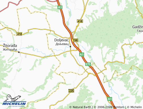 Mapa MICHELIN Kočane - ViaMichelin
