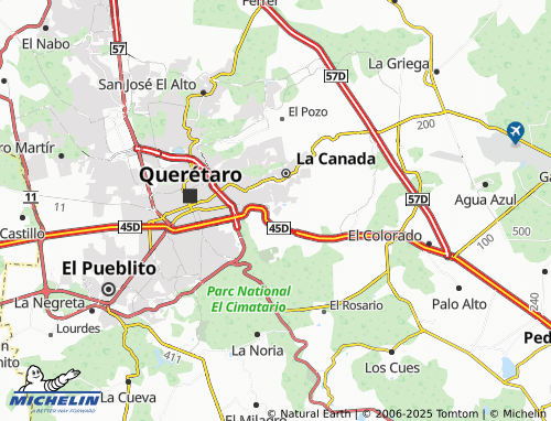 Carte MICHELIN Residencial del Parque, Bosque Los Robles - ViaMichelin