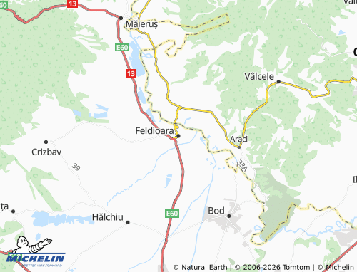 Mapa MICHELIN Feldioara - ViaMichelin