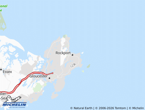 Mappa MICHELIN Rockport - ViaMichelin