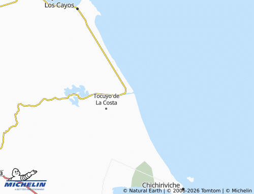 MICHELIN Boca del Tocuyo map - ViaMichelin