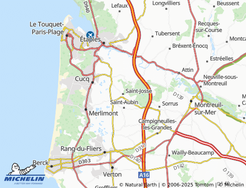 Kaart MICHELIN Saint-Josse - ViaMichelin