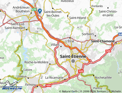MICHELIN Villars map - ViaMichelin