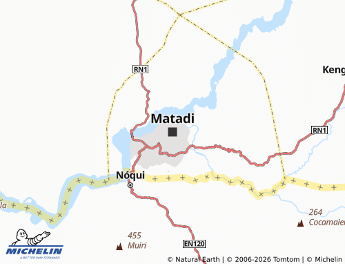 MICHELIN Matadi map - ViaMichelin