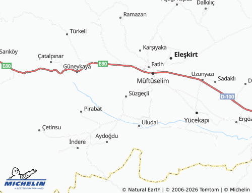 MICHELIN Süzgeçli map - ViaMichelin