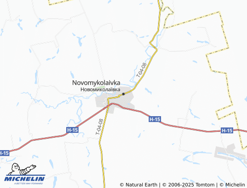 MICHELIN Novomykolaivka map - ViaMichelin