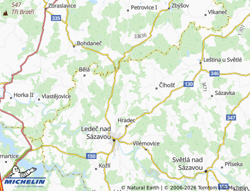 Mappa MICHELIN Kozlov - ViaMichelin