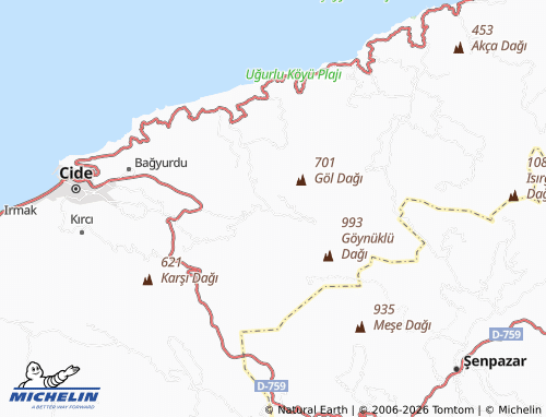 Mappa MICHELIN Kumköy - ViaMichelin