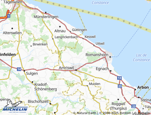 MICHELIN Hefenhofen map - ViaMichelin