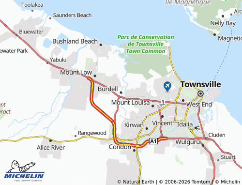 Mapa MICHELIN Burdell - ViaMichelin
