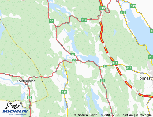 Mappa MICHELIN Sundbyfoss - ViaMichelin