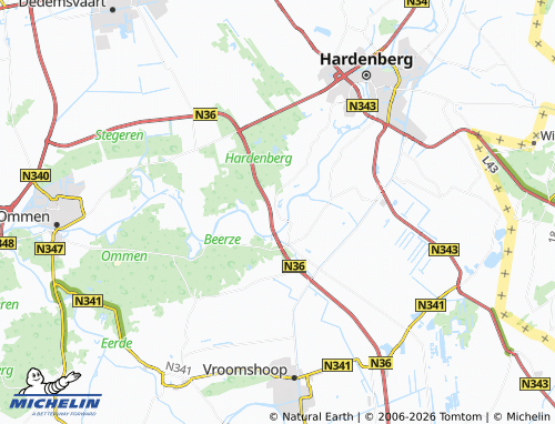 Carte MICHELIN Diffelen - ViaMichelin