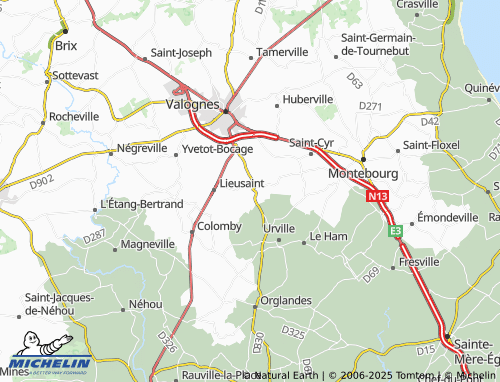 Mapa MICHELIN Flottemanville - ViaMichelin