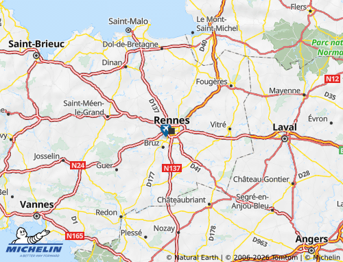 Mappa MICHELIN Bretagna - ViaMichelin