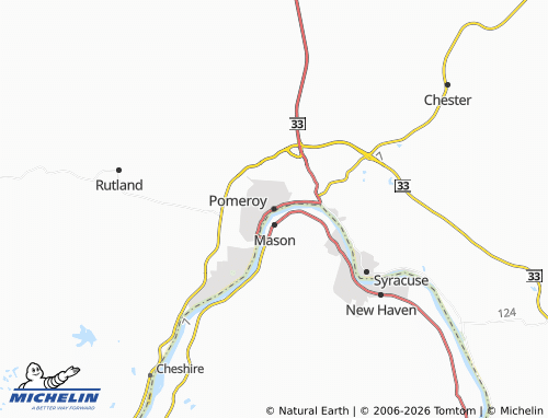 Mappa MICHELIN Pomeroy - ViaMichelin