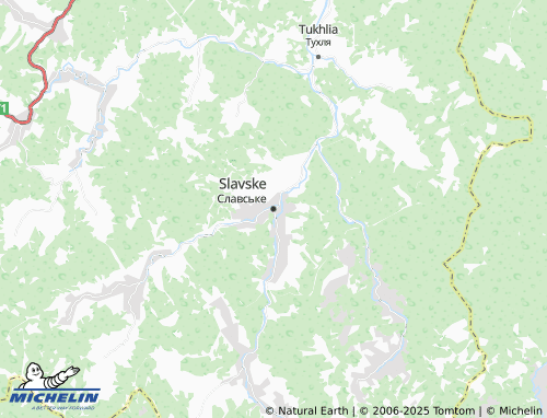 MICHELIN Slavske map - ViaMichelin