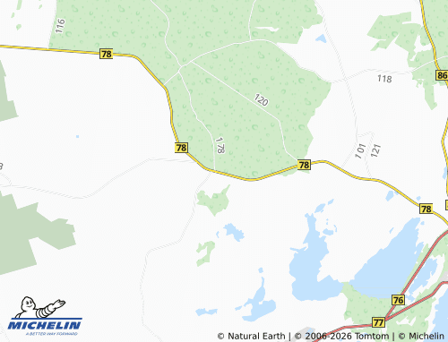 MICHELIN Kogula map - ViaMichelin