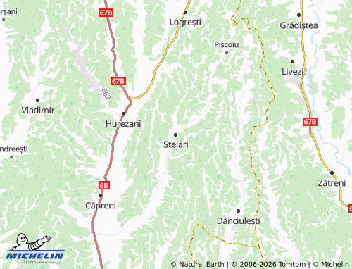 Carte MICHELIN Stejari - ViaMichelin
