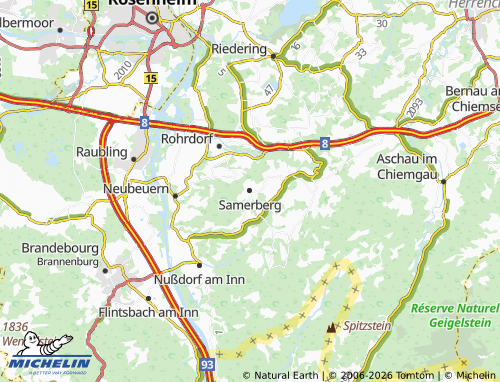 Mapa MICHELIN Samerberg - ViaMichelin