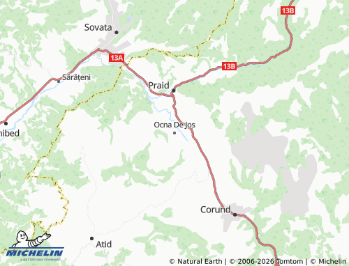 Mappa MICHELIN Ocna De Jos - ViaMichelin