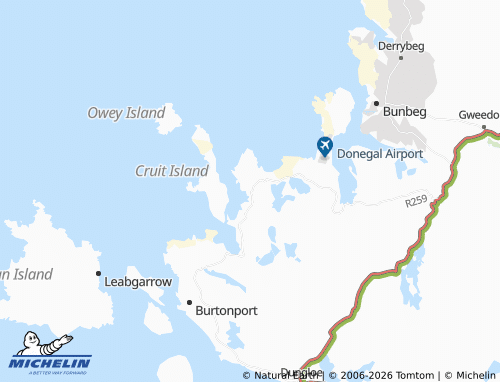Mappa MICHELIN Kincasslagh - ViaMichelin