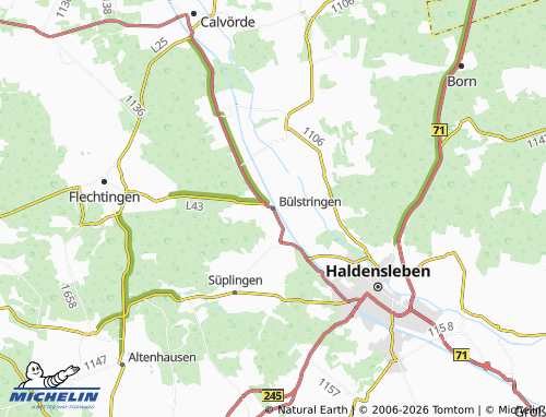 MICHELIN-Landkarte Bülstringen - ViaMichelin
