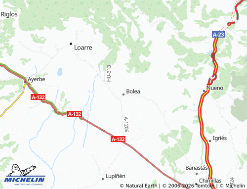 Kaart MICHELIN Bolea - ViaMichelin