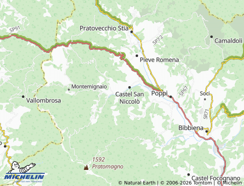 MICHELIN Prato di Strada map - ViaMichelin