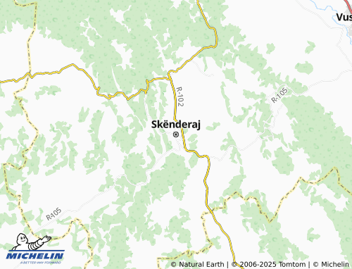MICHELIN Skenderaj map - ViaMichelin