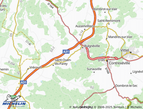 Kaart MICHELIN Saulxures-lès-Bulgnéville - ViaMichelin