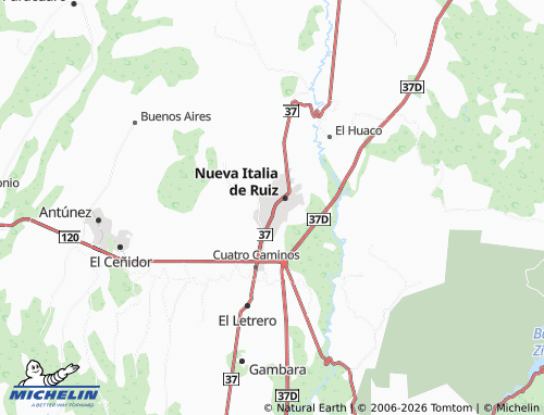 MICHELIN Centro map - ViaMichelin