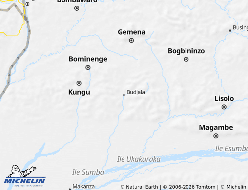 Mapa MICHELIN Budjala - ViaMichelin