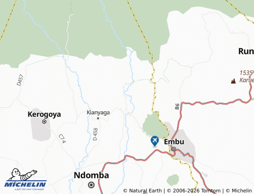 Kaart MICHELIN Kiamutugu - ViaMichelin