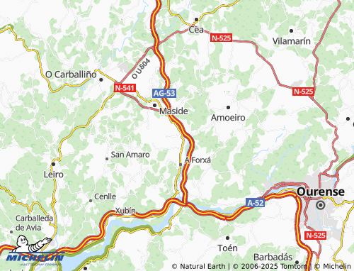 MICHELIN-Landkarte Santo Estevo - ViaMichelin