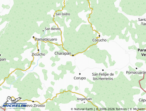 MICHELIN Charapán map - ViaMichelin
