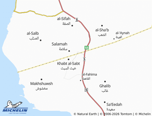 MICHELIN-Landkarte al-Khadra' - ViaMichelin