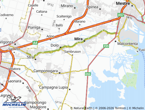 MICHELIN Sambruson map - ViaMichelin