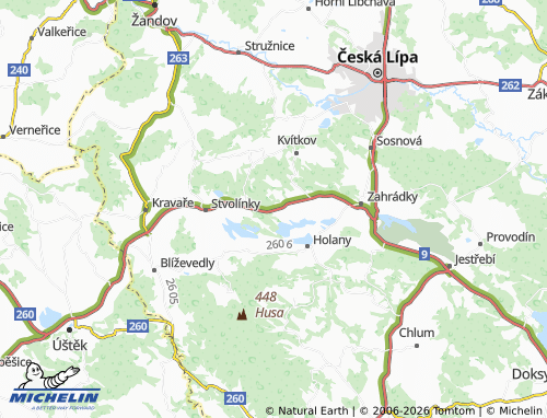 Mapa MICHELIN Hostíkovice - ViaMichelin