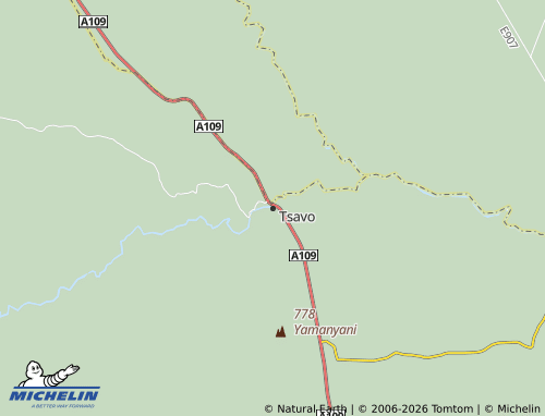 MICHELIN Tsavo map - ViaMichelin