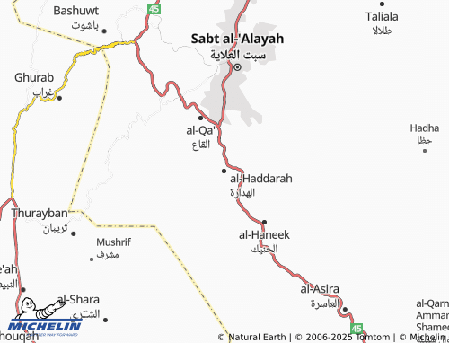 MICHELIN Al Haddarah map - ViaMichelin