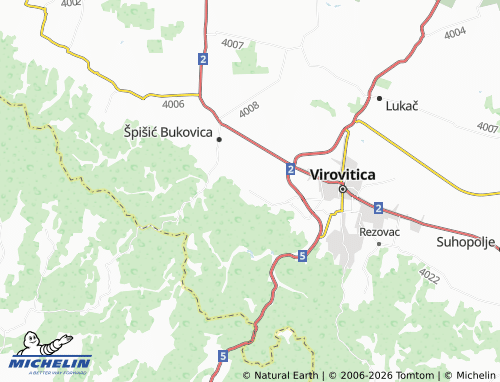 Mapa MICHELIN Golo Brdo - ViaMichelin