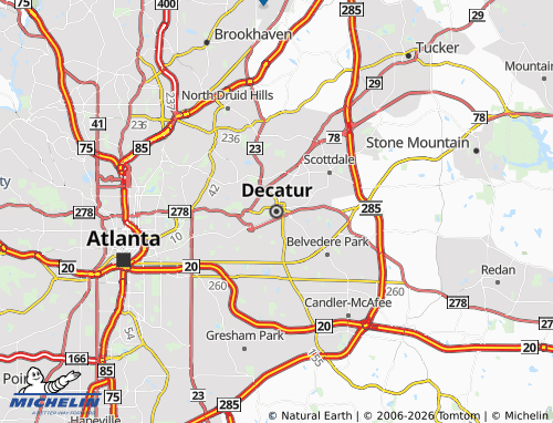 Mappa MICHELIN Decatur - ViaMichelin