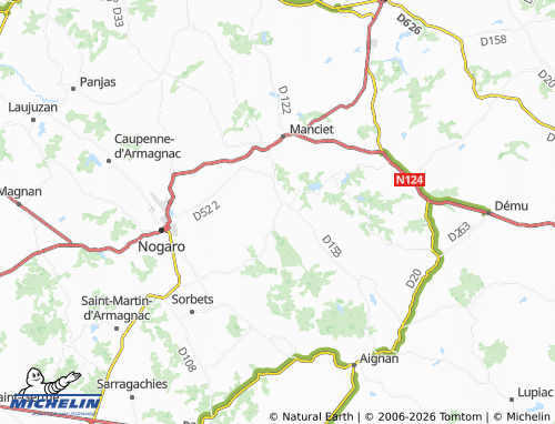 MICHELIN Cravencères map - ViaMichelin