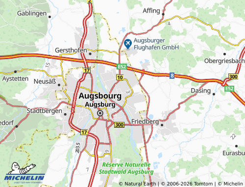 Mappa MICHELIN Lechhausen - ViaMichelin