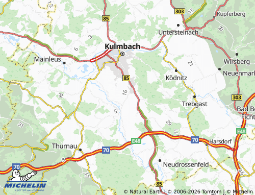 MICHELIN Donnersreuth map - ViaMichelin